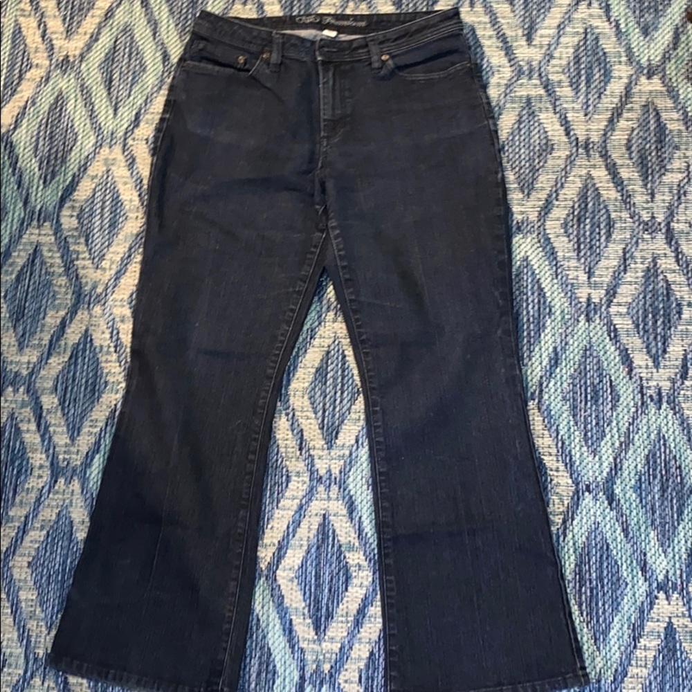 Dark Blue Grey Denim With Stretch Petite